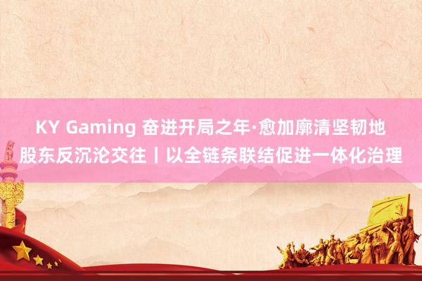 KY Gaming 奋进开局之年·愈加廓清坚韧地股东反沉沦交往丨以全链条联结促进一体化治理