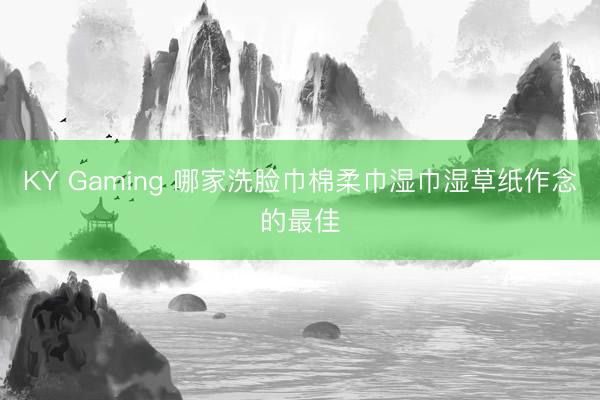 KY Gaming 哪家洗脸巾棉柔巾湿巾湿草纸作念的最佳
